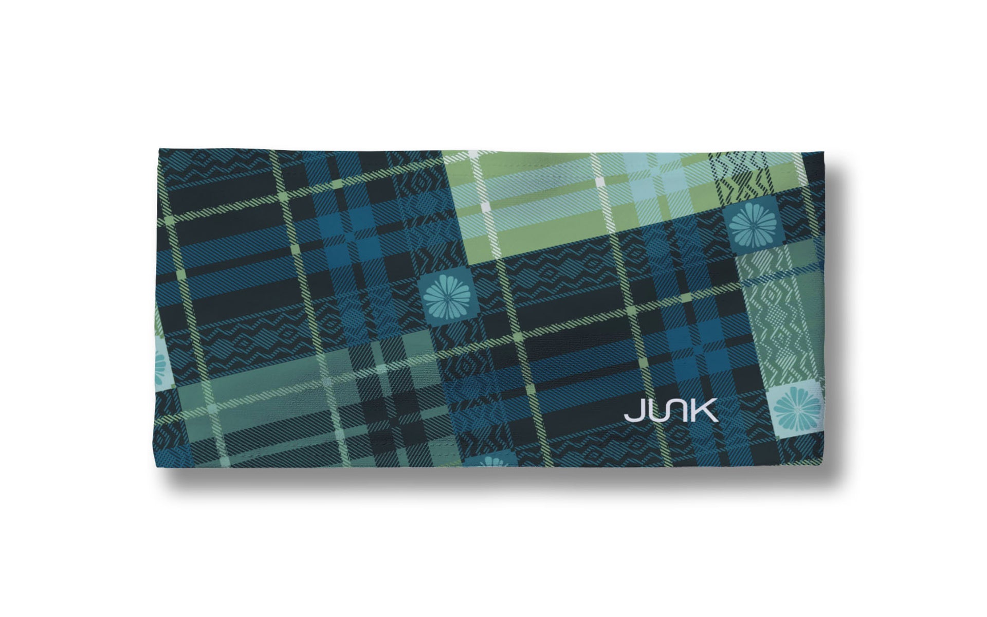 Teal Tartan Big Bang Lite Headband - View 3