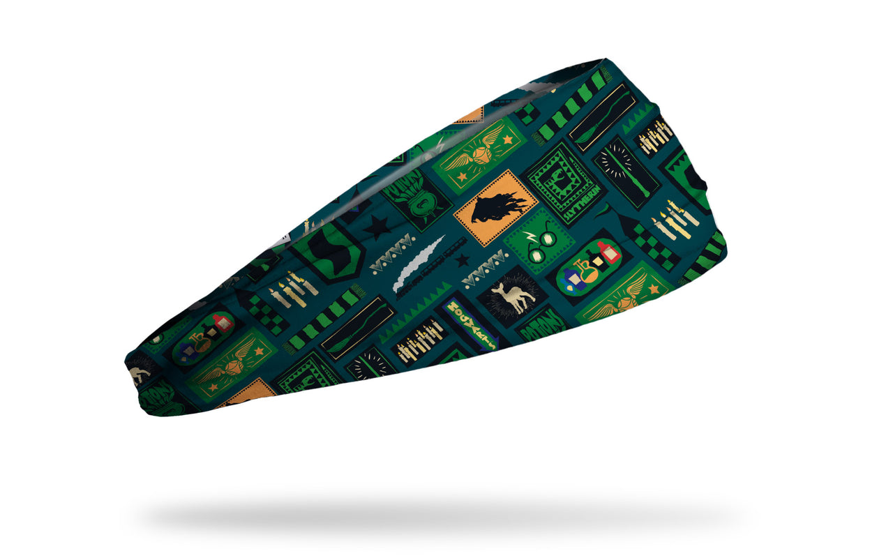 Harry Potter: Slytherin Patchwork Big Bang Lite Headband - View 2