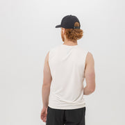 Men's Breakthrough Tank: Bone White - View 3