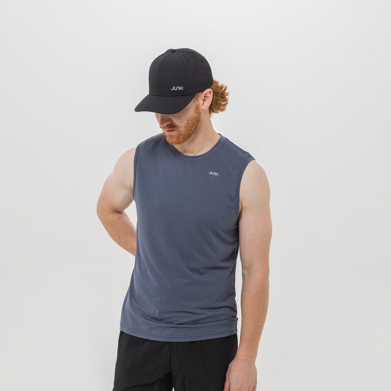 Men's Breakthrough Tank: Slate Gray - View 2