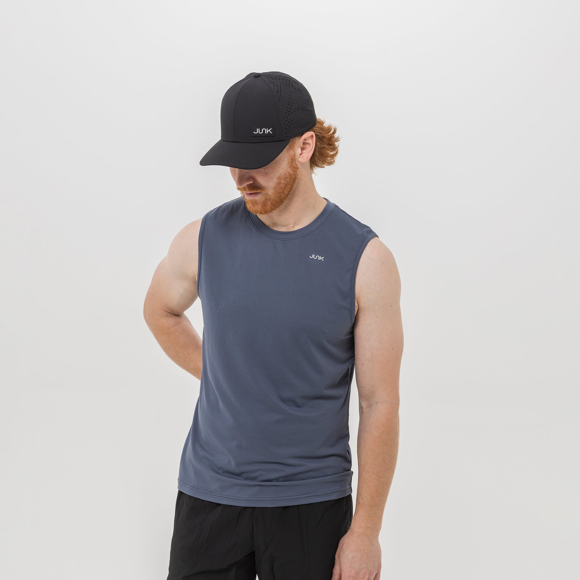 Men's Breakthrough Tank: Slate Gray - View 2