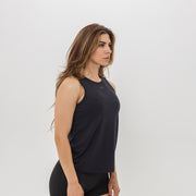 Women's Breakthrough Tank: Onyx Black - View 2