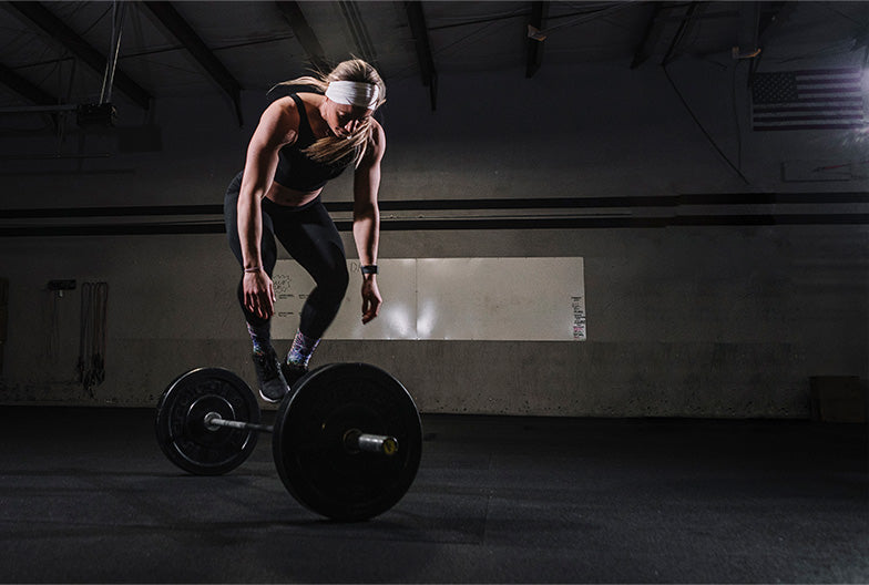 Christine Kole Working out with JUNK Headband