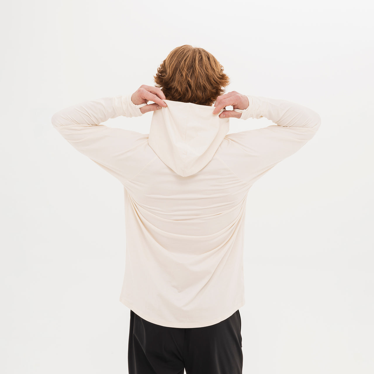 Men's Breakthrough Hoodie: Bone - View 3