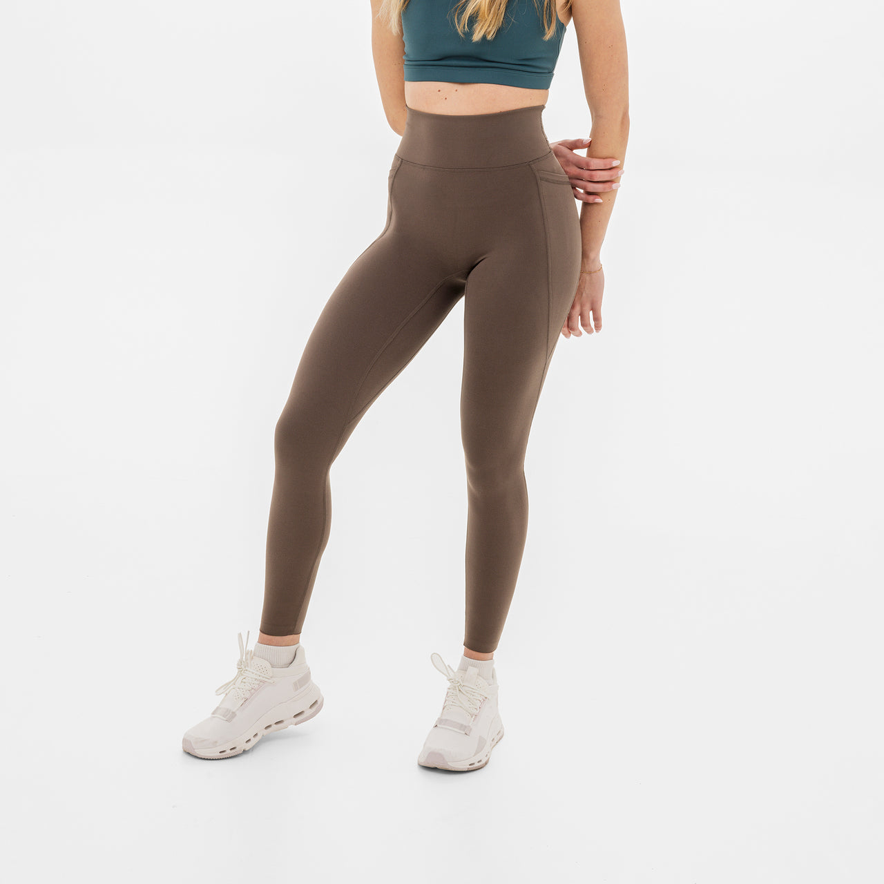 Women's Breakthrough Leggings: Mocha - View 2