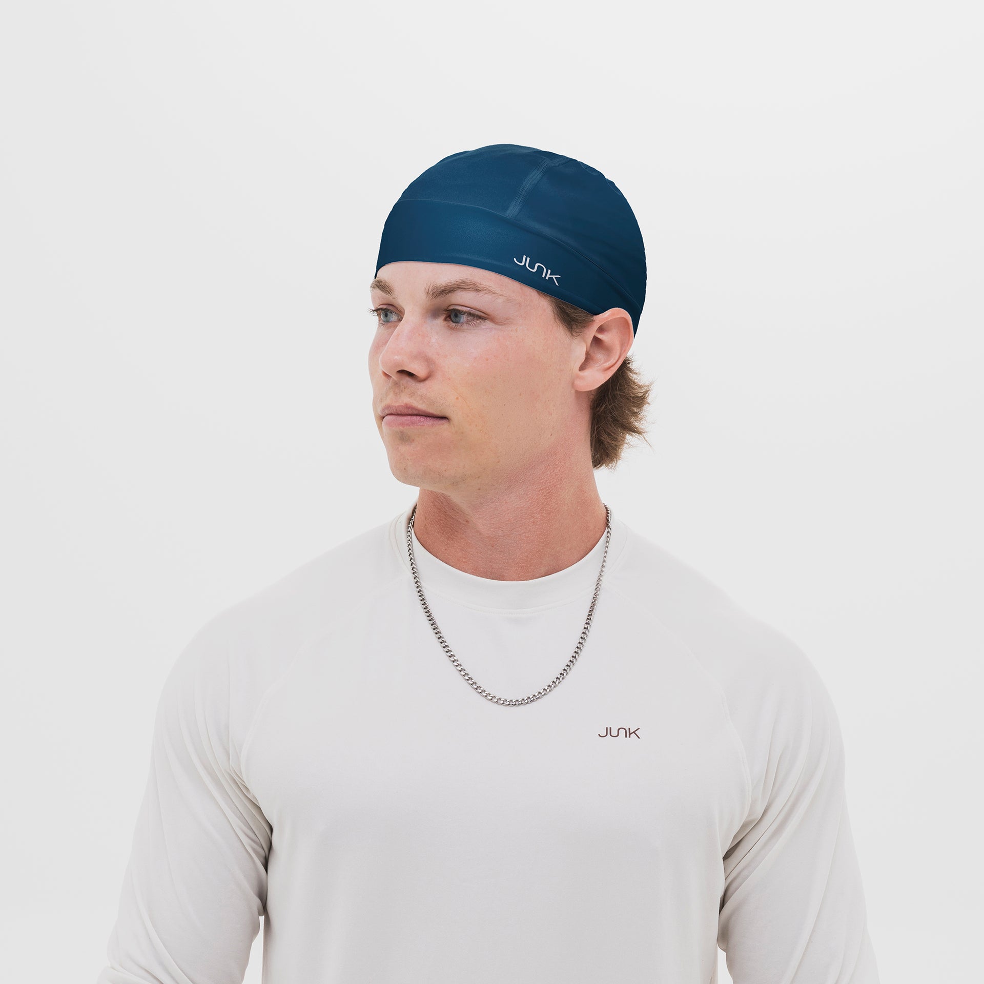 Navy Skull Cap - View 2