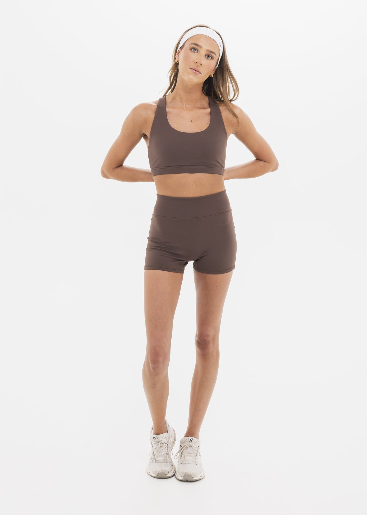 Women's Breakthrough High Rise Short 3": Mocha - View 2