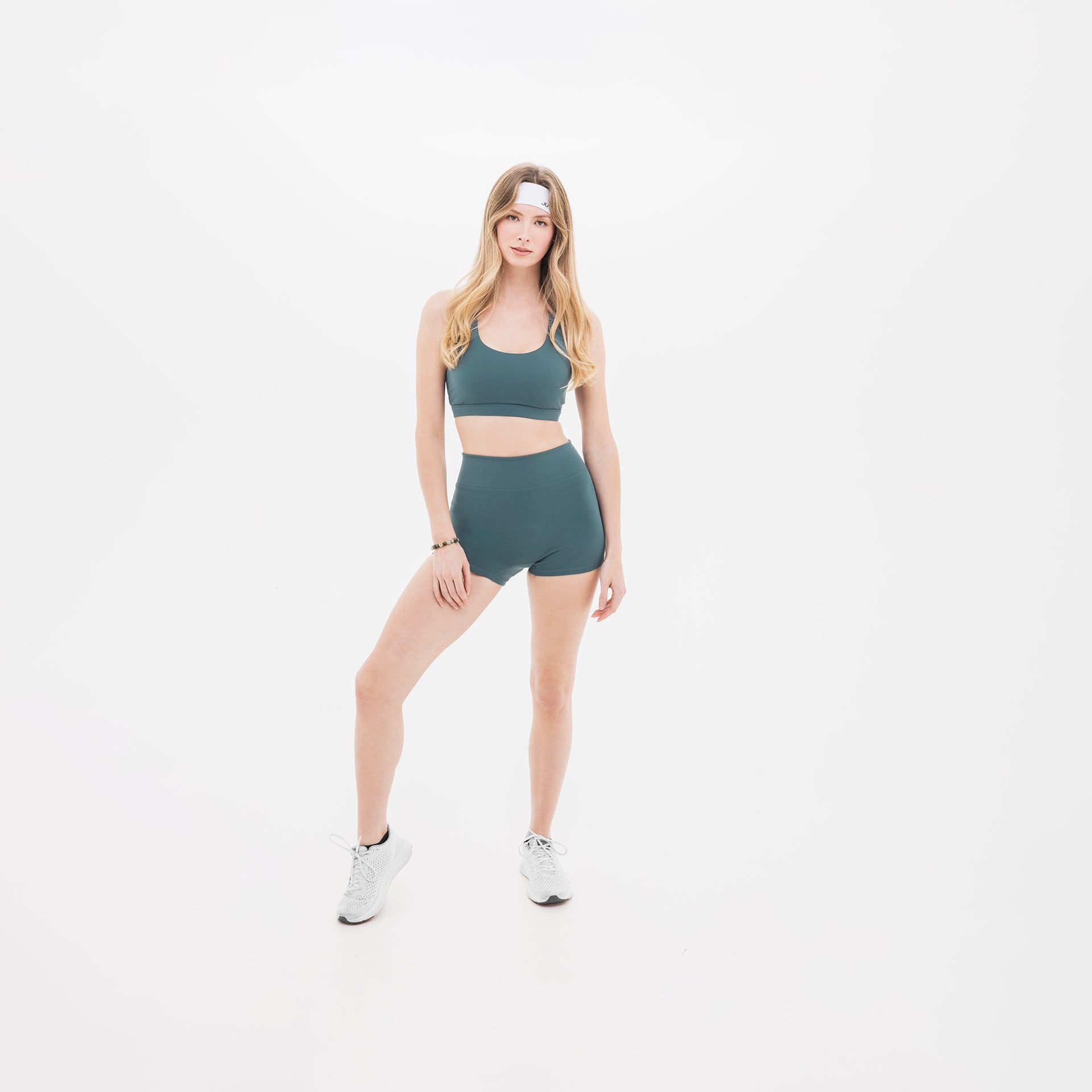 Women's Breakthrough High Rise Short 3": Eucalyptus - View 2