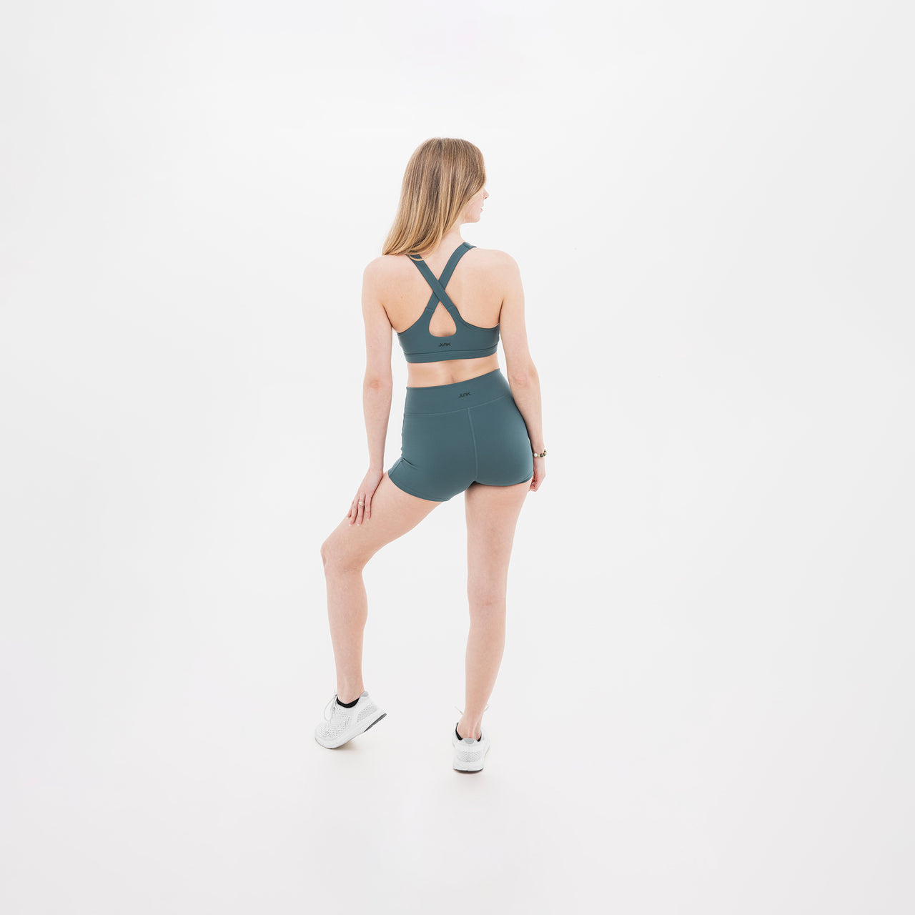 Women's Breakthrough Cross-Back Sports Bra: Eucalyptus - View 2