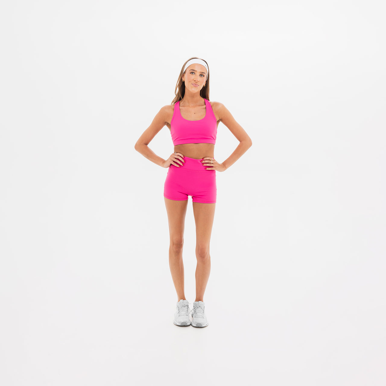 Women's Breakthrough High Rise Short 3": Azalea - View 2