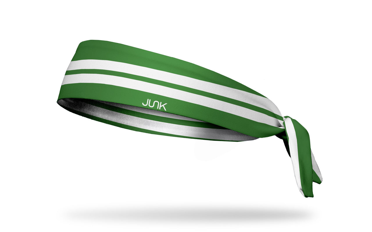 Varsity Stripe (Green) Tie Headband - View 1