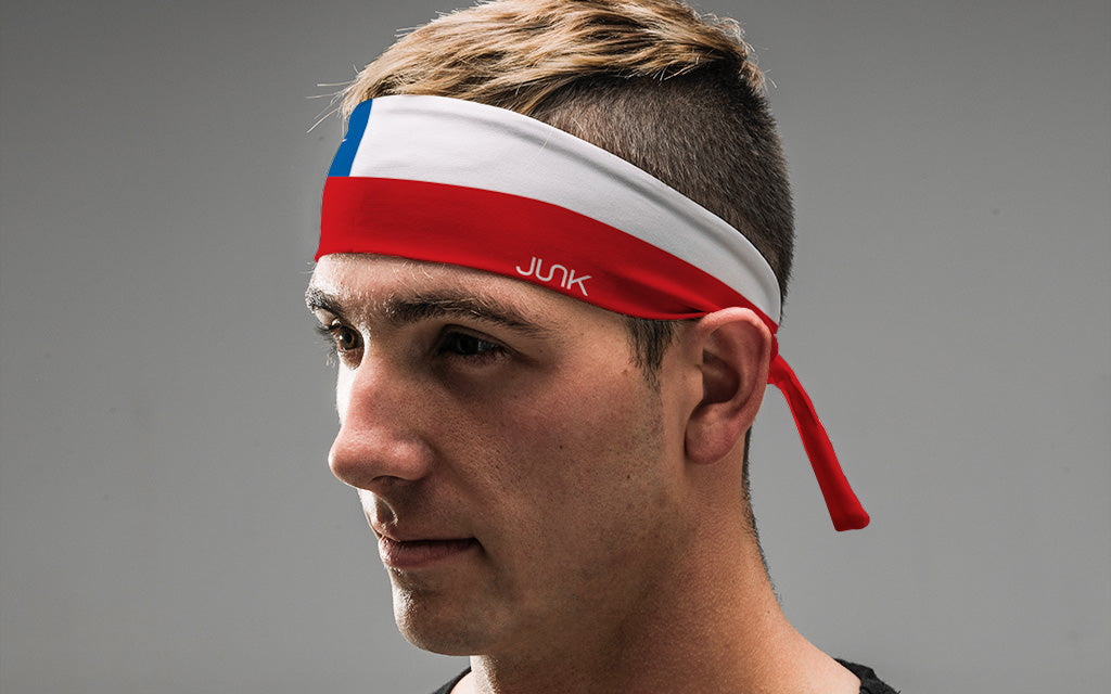 Chile Flag Tie Headband - View 4