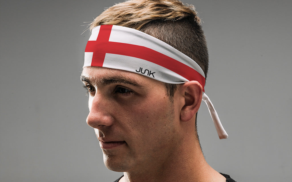 England Flag Tie Headband - View 4