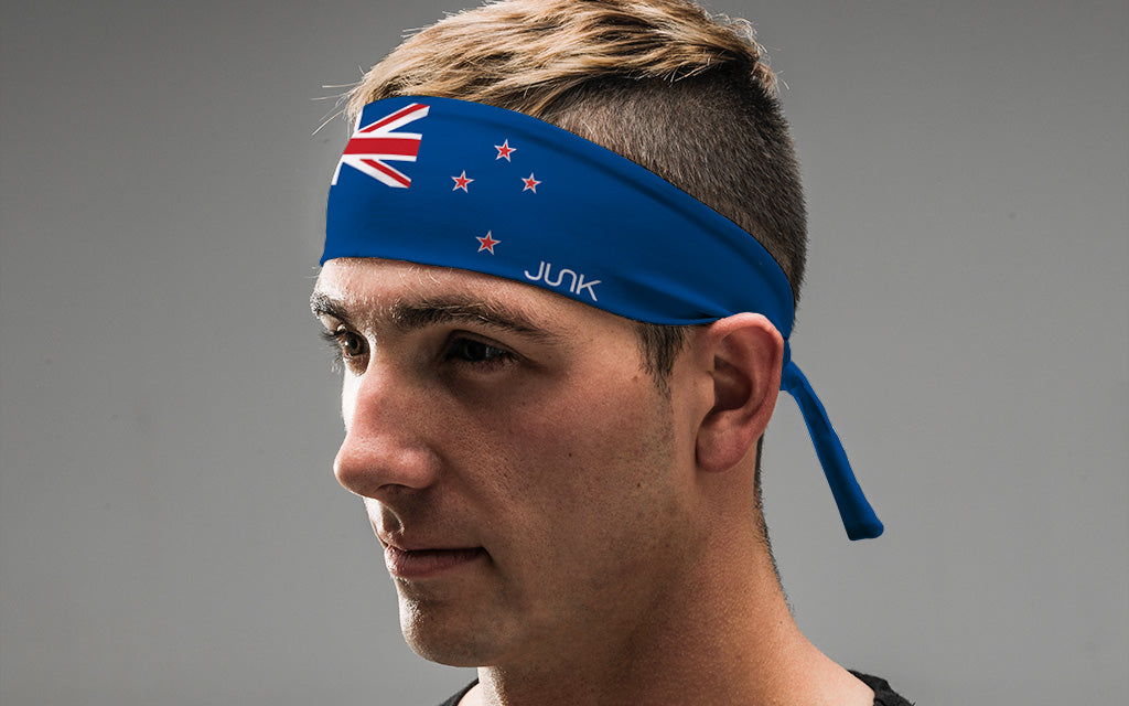 New Zealand Flag Tie Headband - View 4