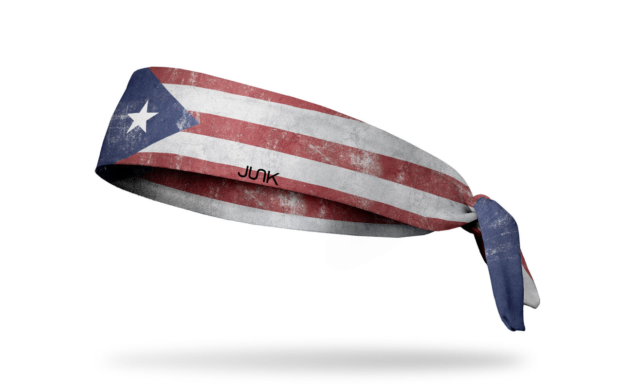 Puerto Rico Grunge Tie Headband - View 2