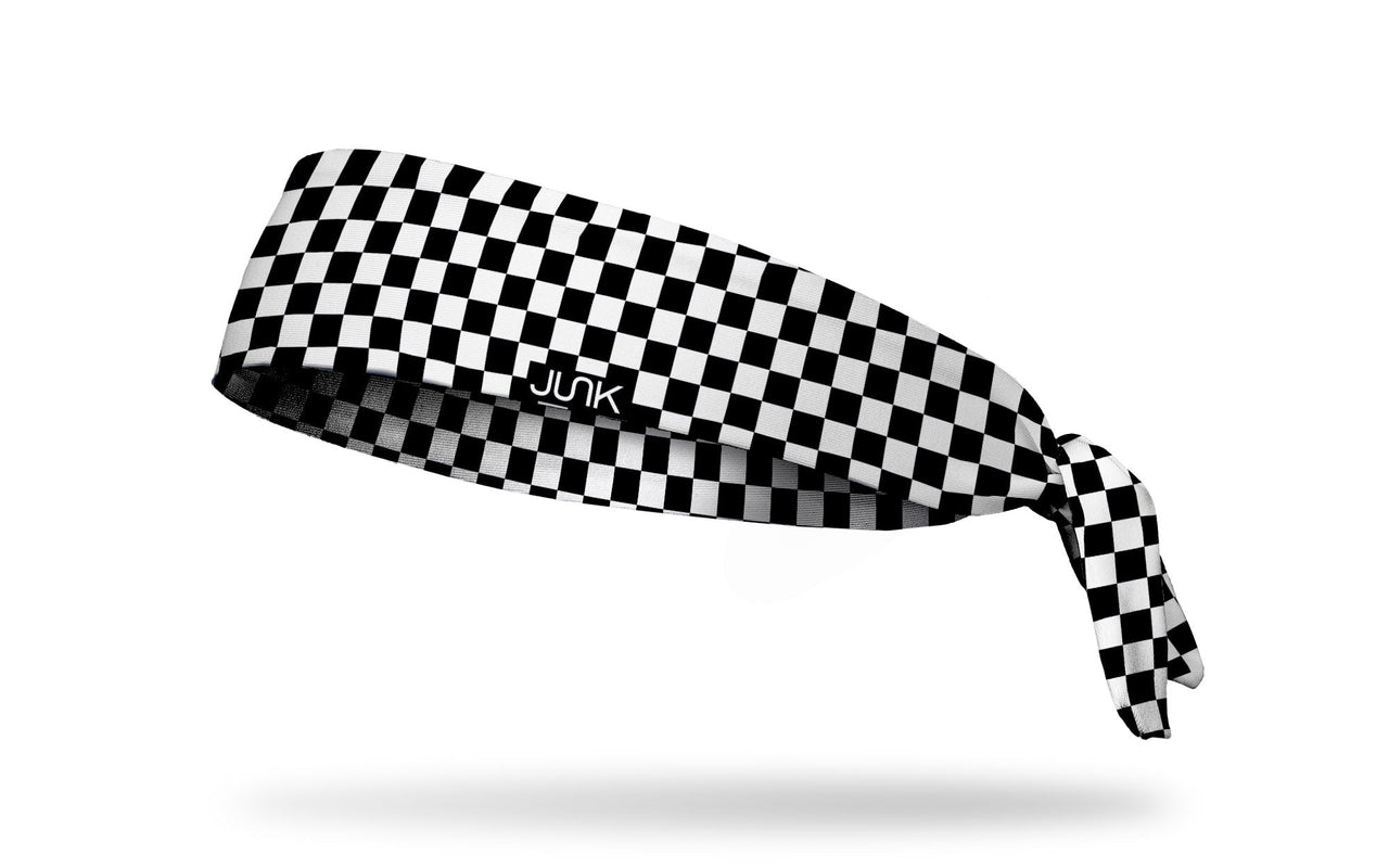 Checkered Tie Headband