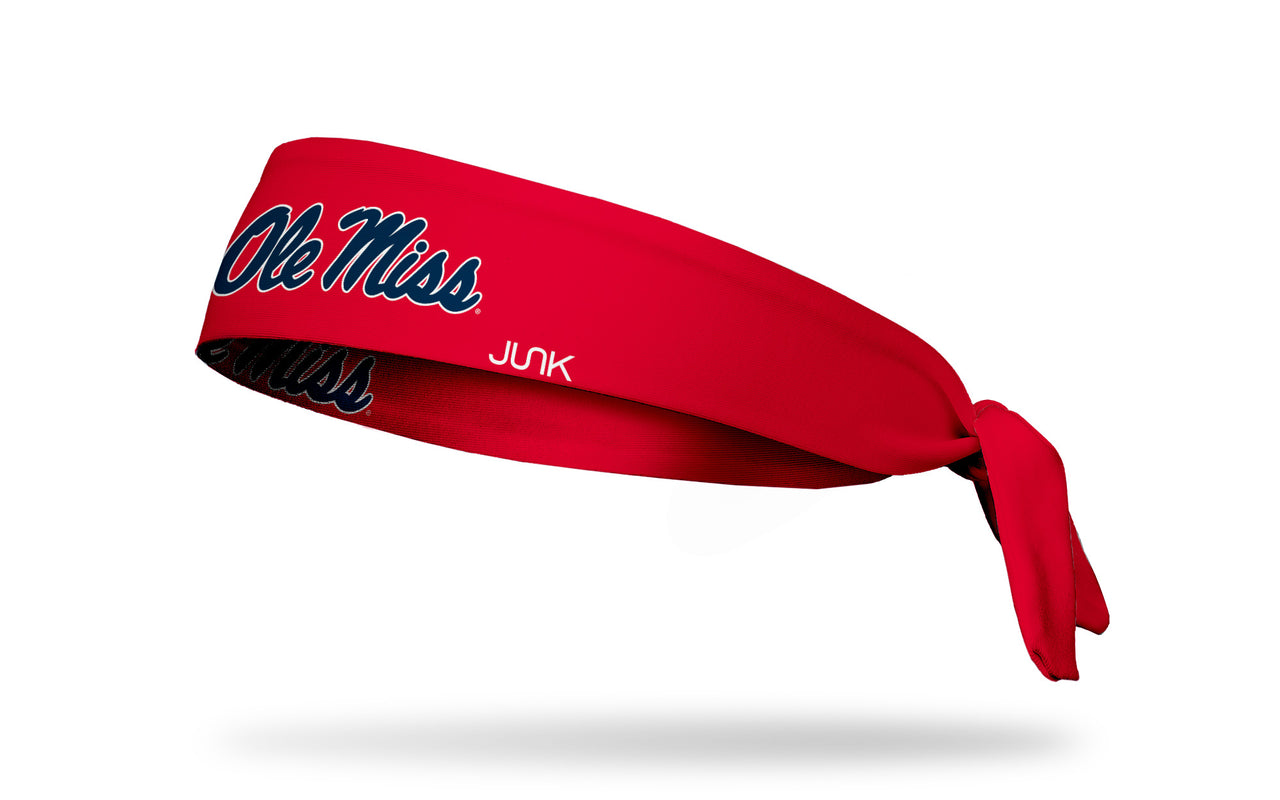 University of Mississippi: Ole Miss Red Flex Tie Headband - View 1