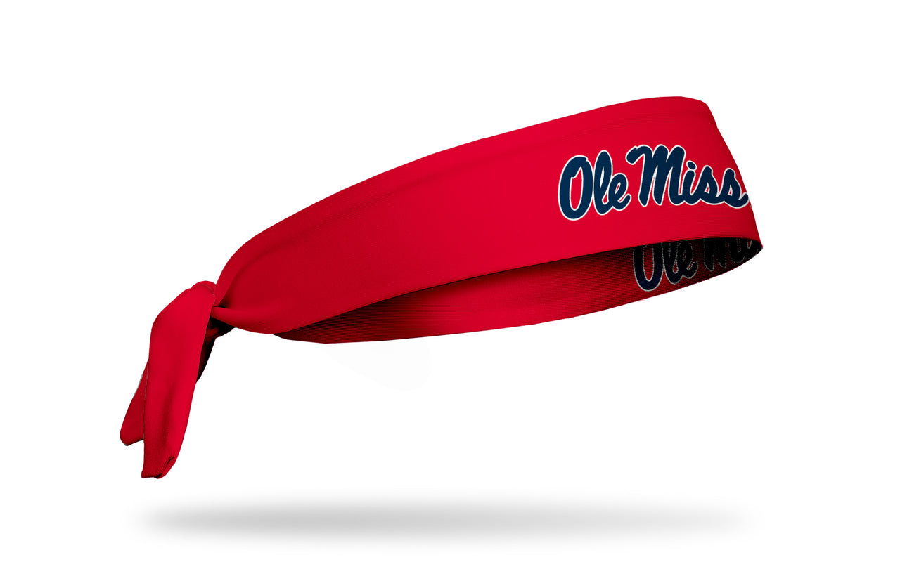 University of Mississippi: Ole Miss Red Tie Headband - View 2