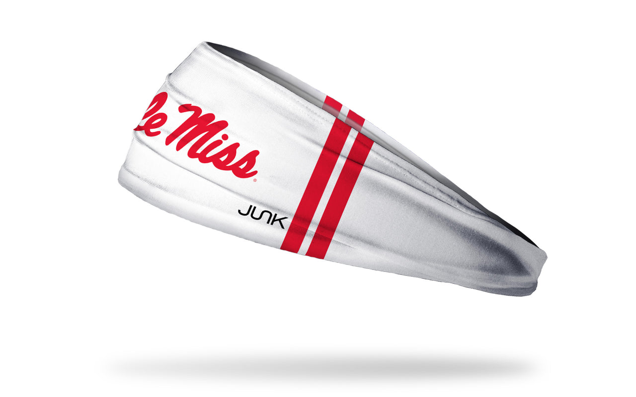 University of Mississippi: Ole Miss Stripes White Big Bang Lite Headband - View 1