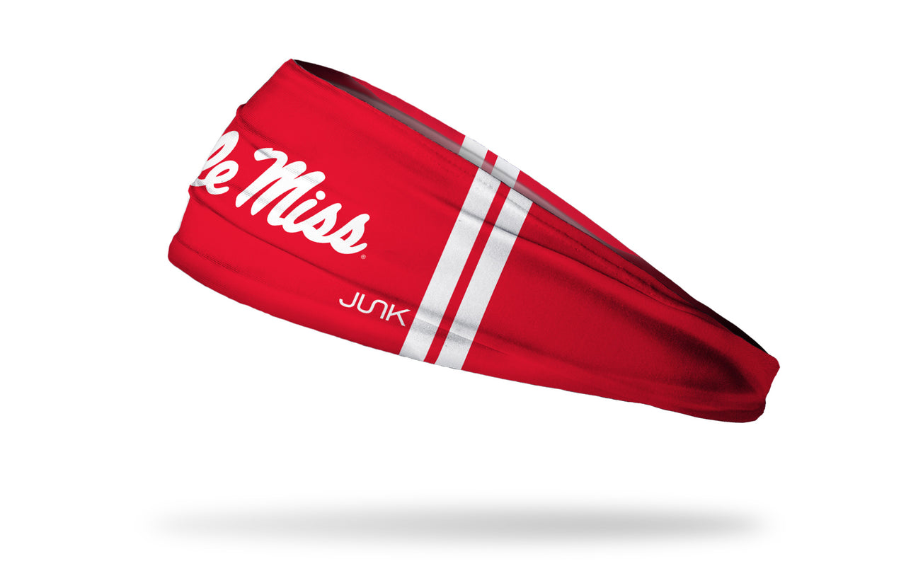 University of Mississippi: Ole Miss Stripes Red Headband - View 1