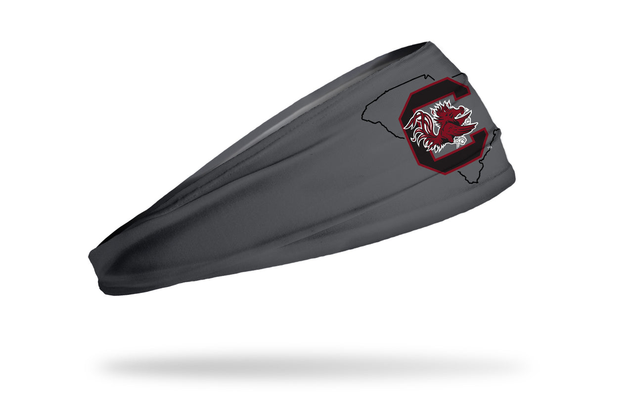 University of South Carolina: State Outline Gray Headband - View 2