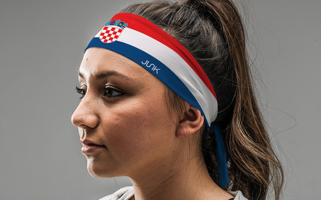 Croatia Flag Tie Headband - View 3