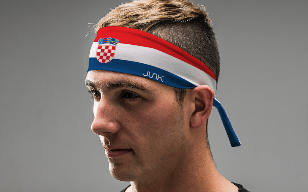 Croatia Flag Tie Headband - View 4