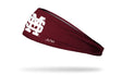 Mississippi State University: Baseball Maroon Big Bang Lite Headband - View 1