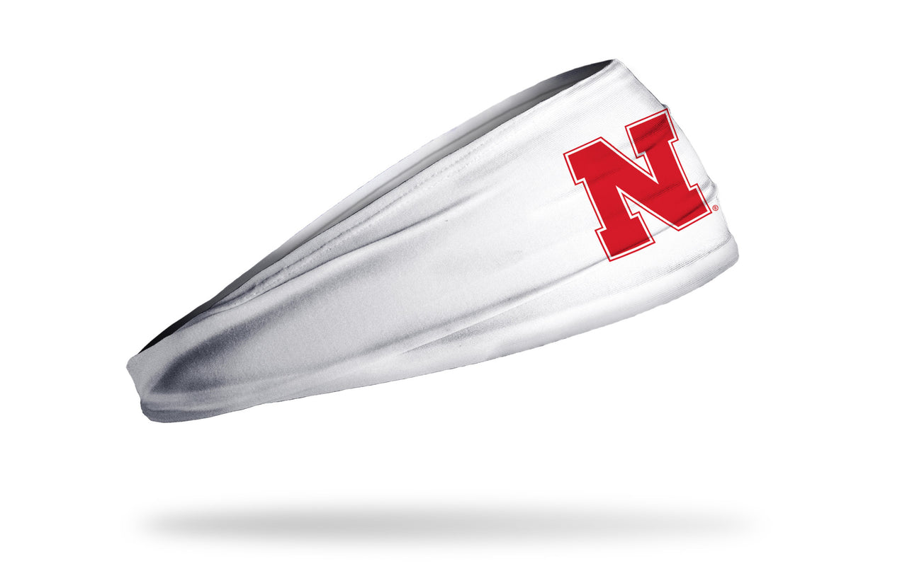 University of Nebraska: Logo White Big Bang Lite Headband - View 2