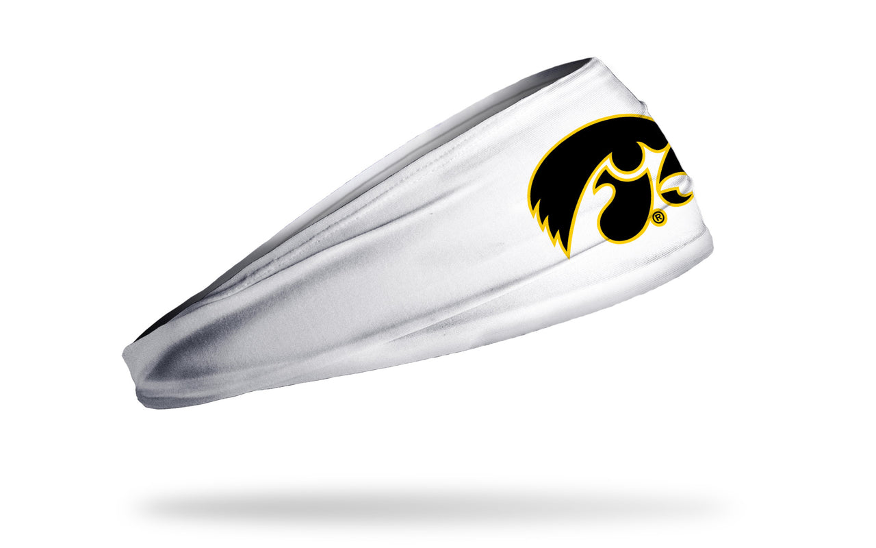 University of Iowa: Tiger Hawk White Big Bang Lite Headband - View 2