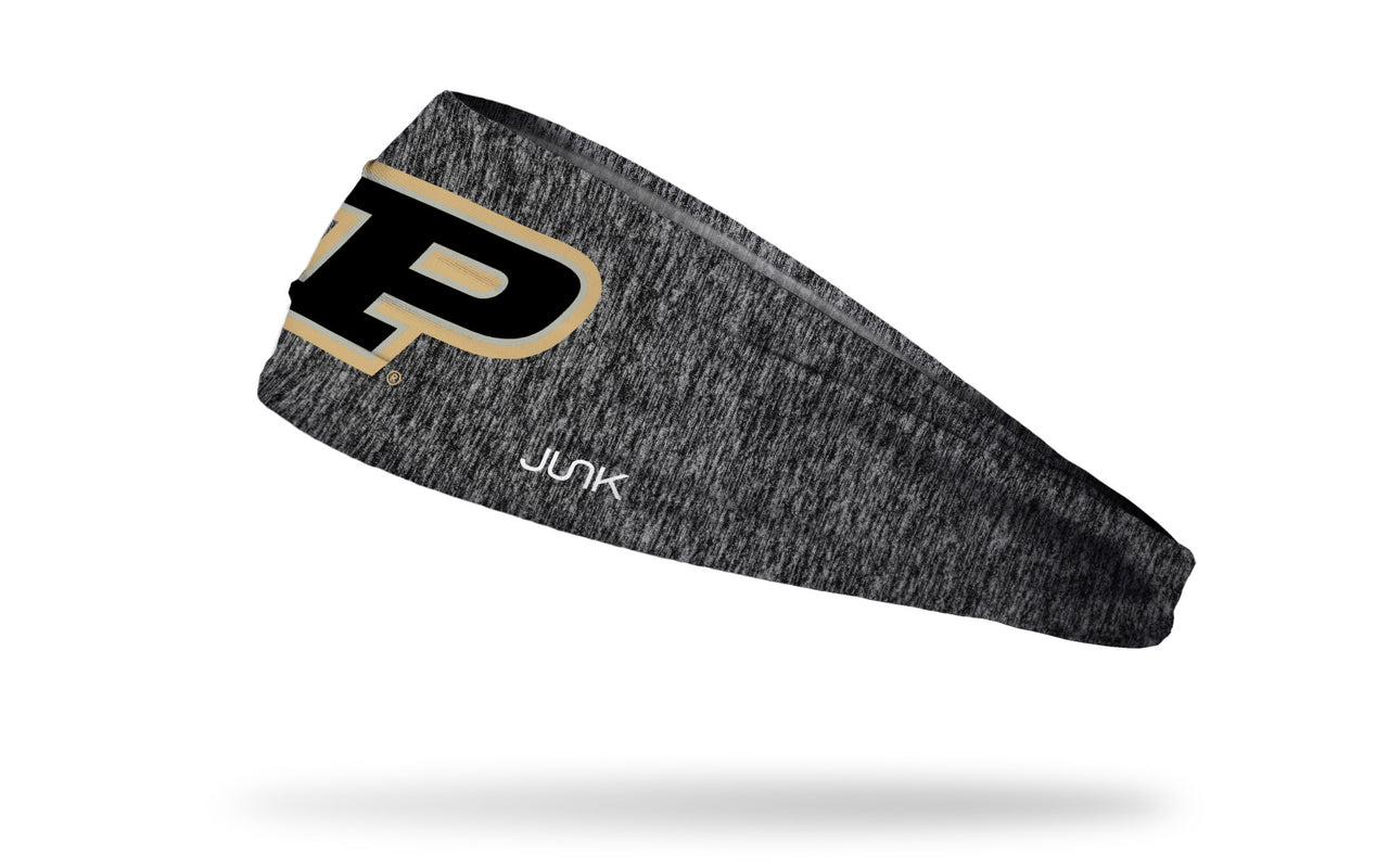 Purdue University: Logo Gray Heathered Big Bang Lite Headband - View 1