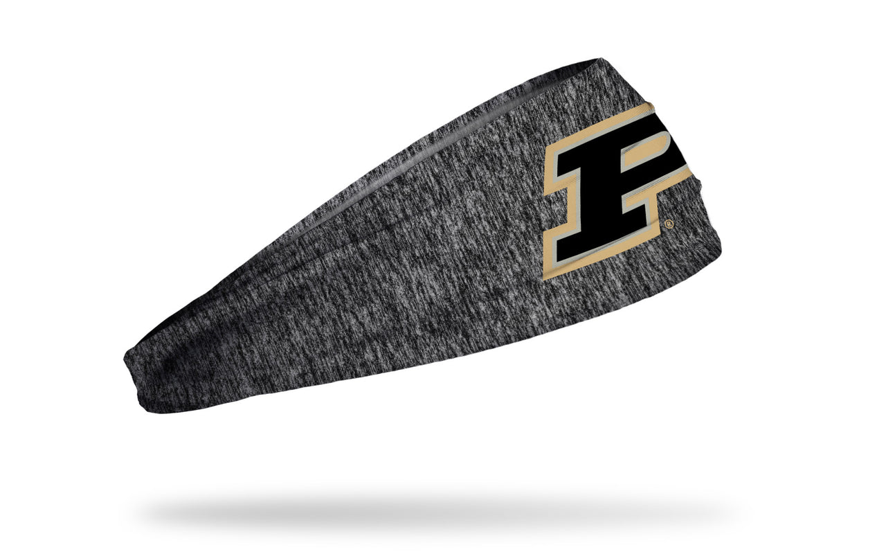 Purdue University: Logo Gray Heathered Big Bang Lite Headband - View 2