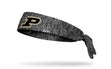 Purdue University: Logo Gray Heathered Flex Tie Headband - View 1