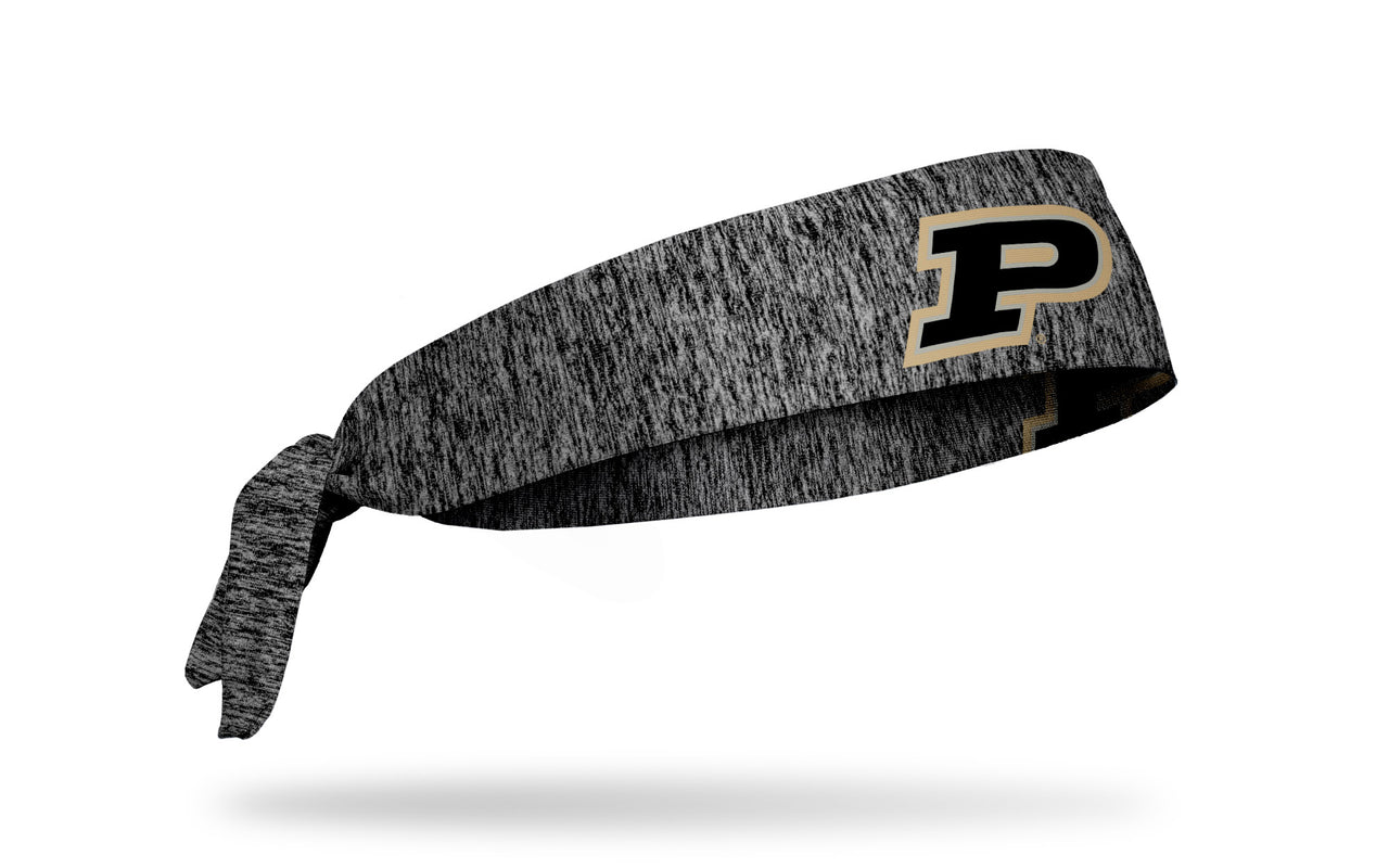 Purdue University: Logo Gray Heathered Flex Tie Headband - View 2