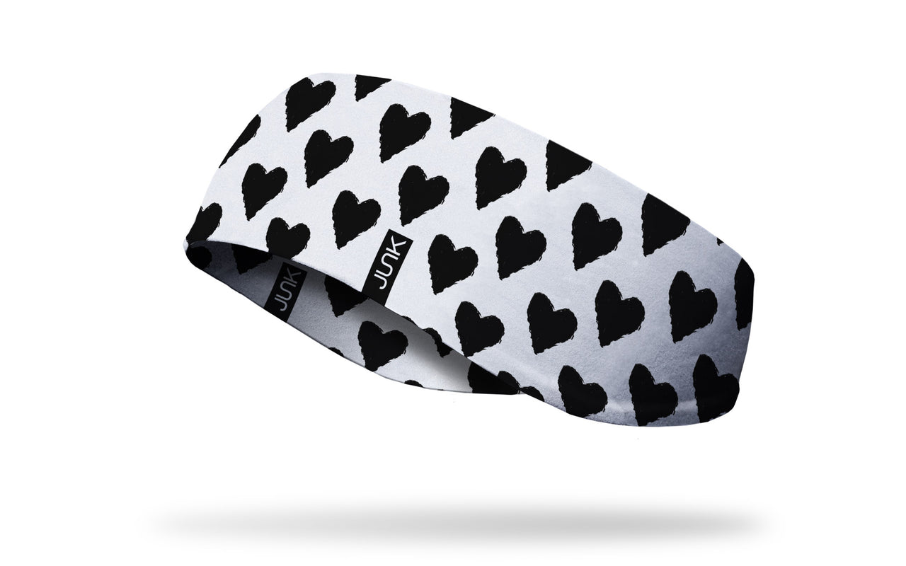 Black Heart Ear Warmer - View 1