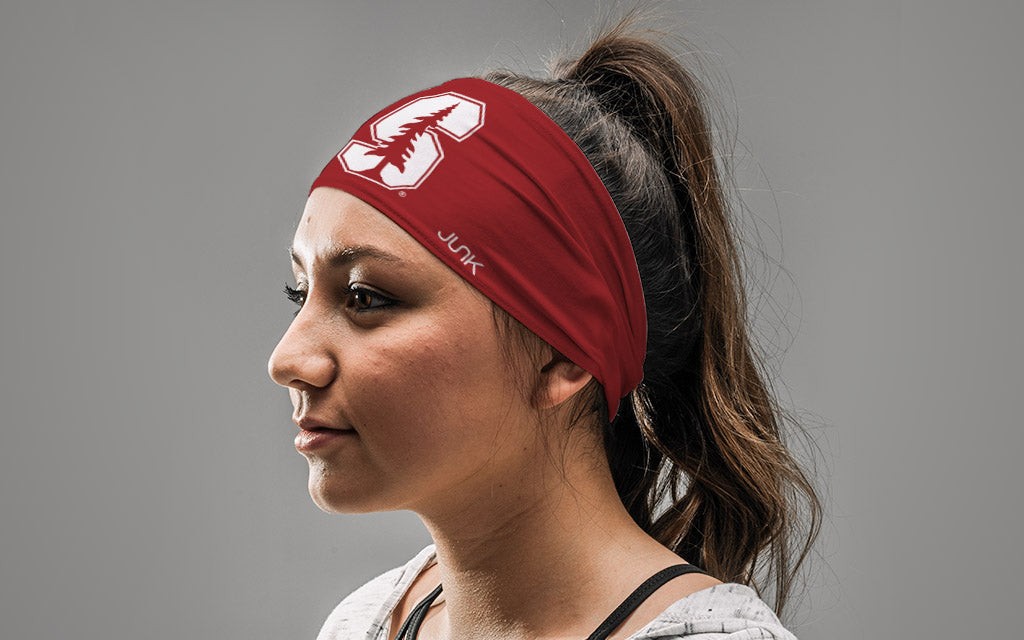 Stanford University: White Logo Cardinal Big Bang Lite Headband - View 3