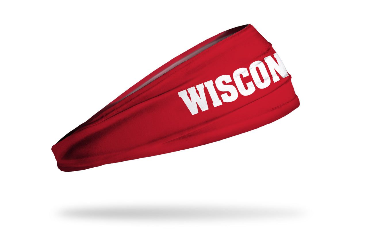 University of Wisconsin: On Wisconsin Red Headband - View 2