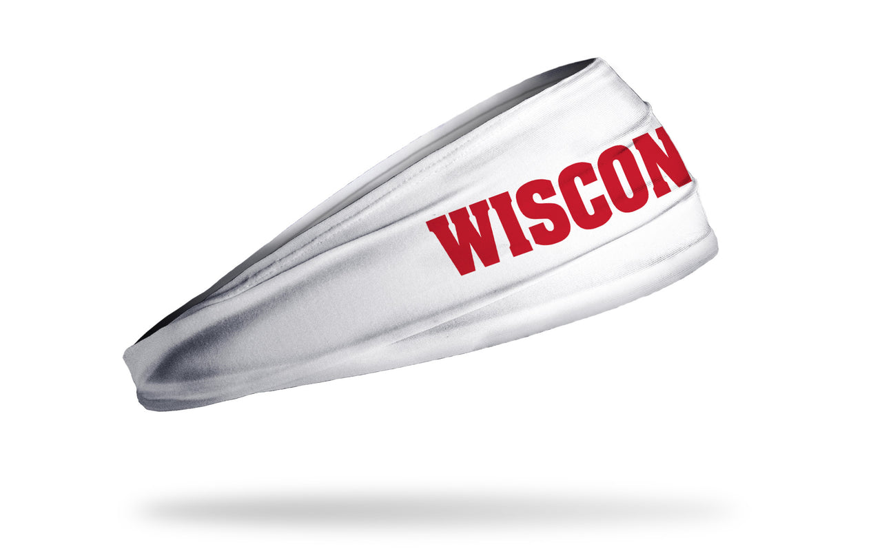 University of Wisconsin: On Wisconsin White Headband - View 2