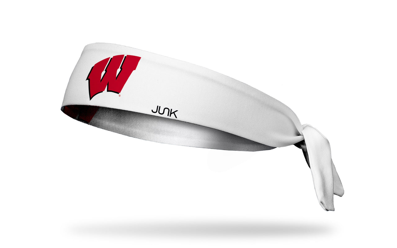 University of Wisconsin: Logo White Tie Headband - View 1