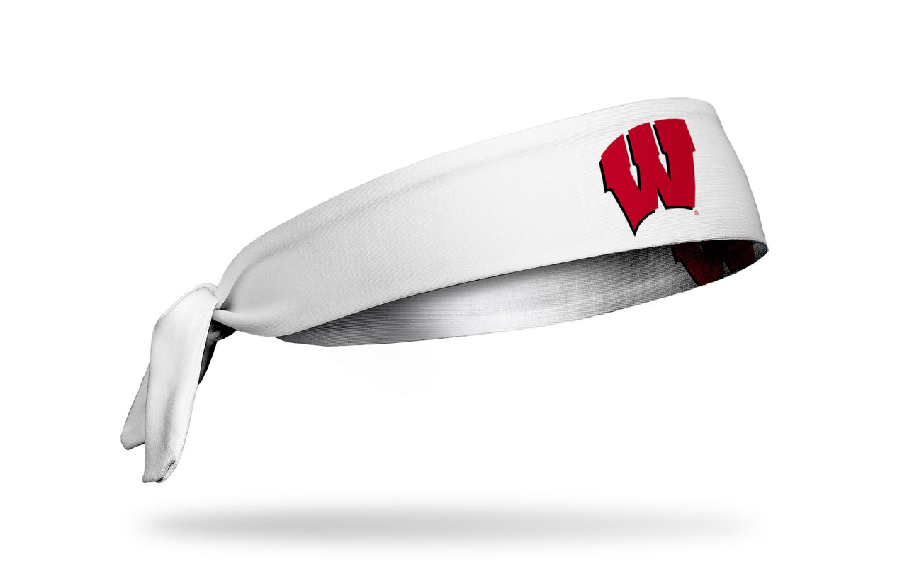 University of Wisconsin: Logo White Tie Headband - View 2