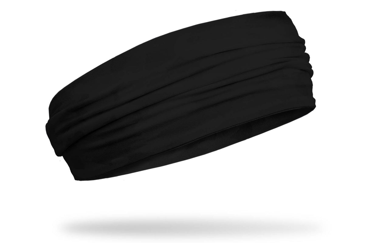 right side view of all black JUNK big bang headband