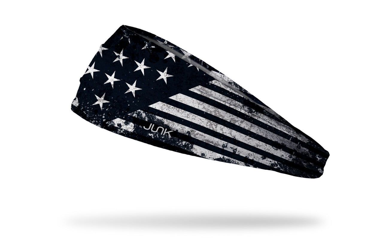 Black and White American Flag Headband