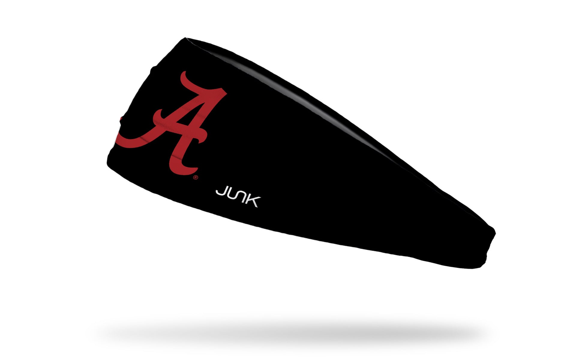 black headband with University of Alabama A logo in crimson red