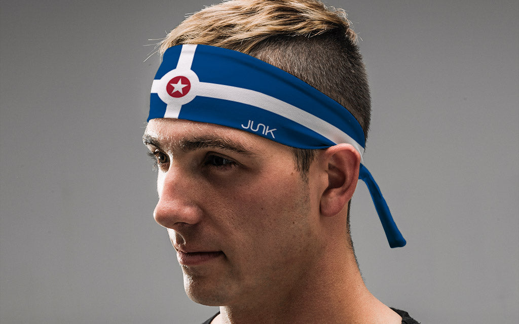 Indianapolis Flag Tie Headband - View 4