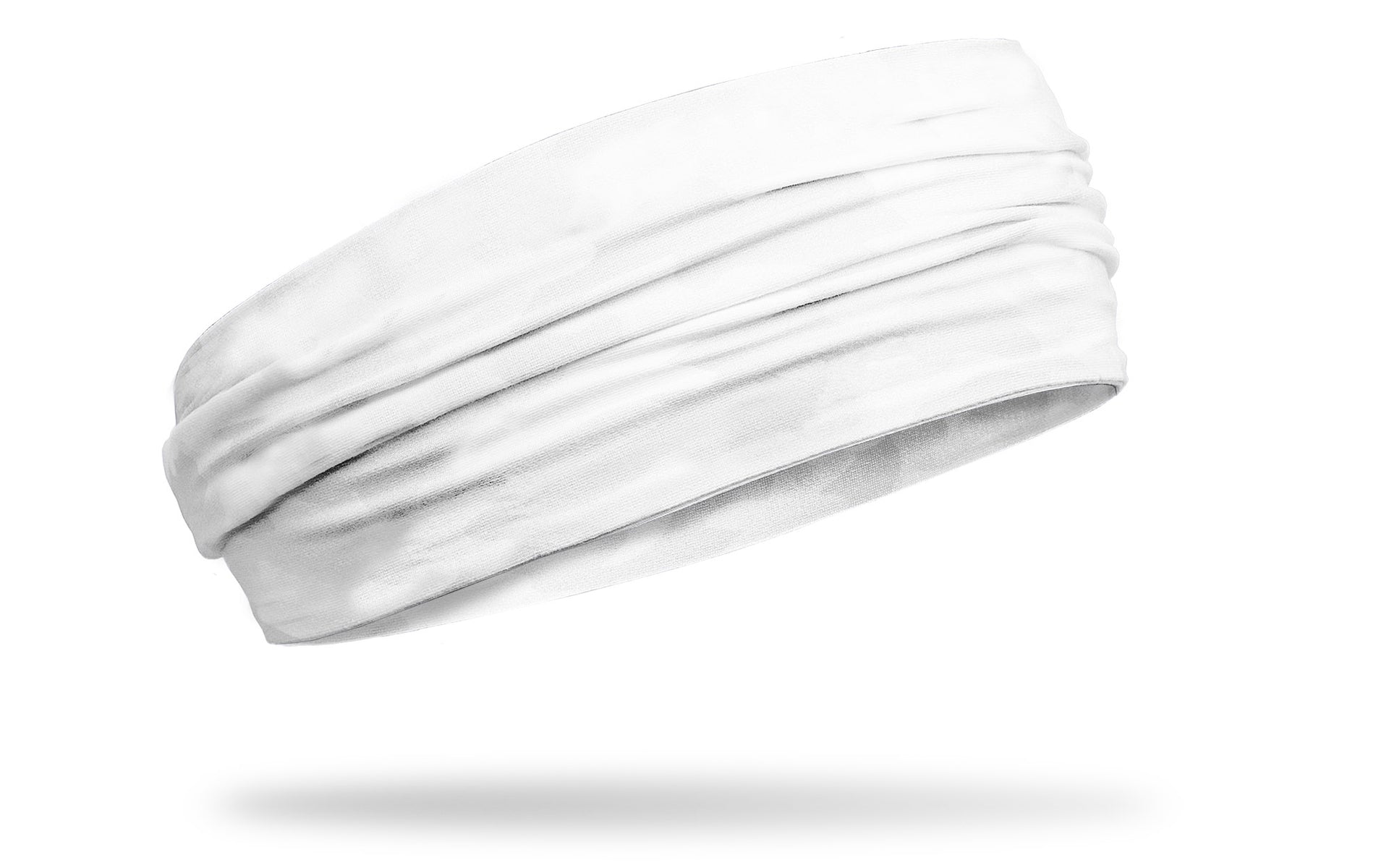 right side view of all white JUNK big bang headband