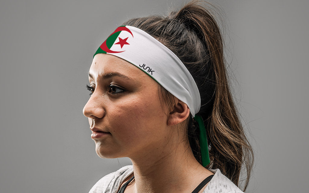Algeria Flag Tie Headband - View 3