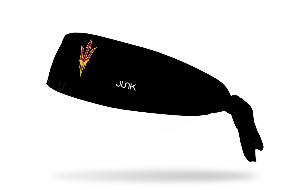 Arizona State University: Pitchfork Black Flex Tie Headband - View 1