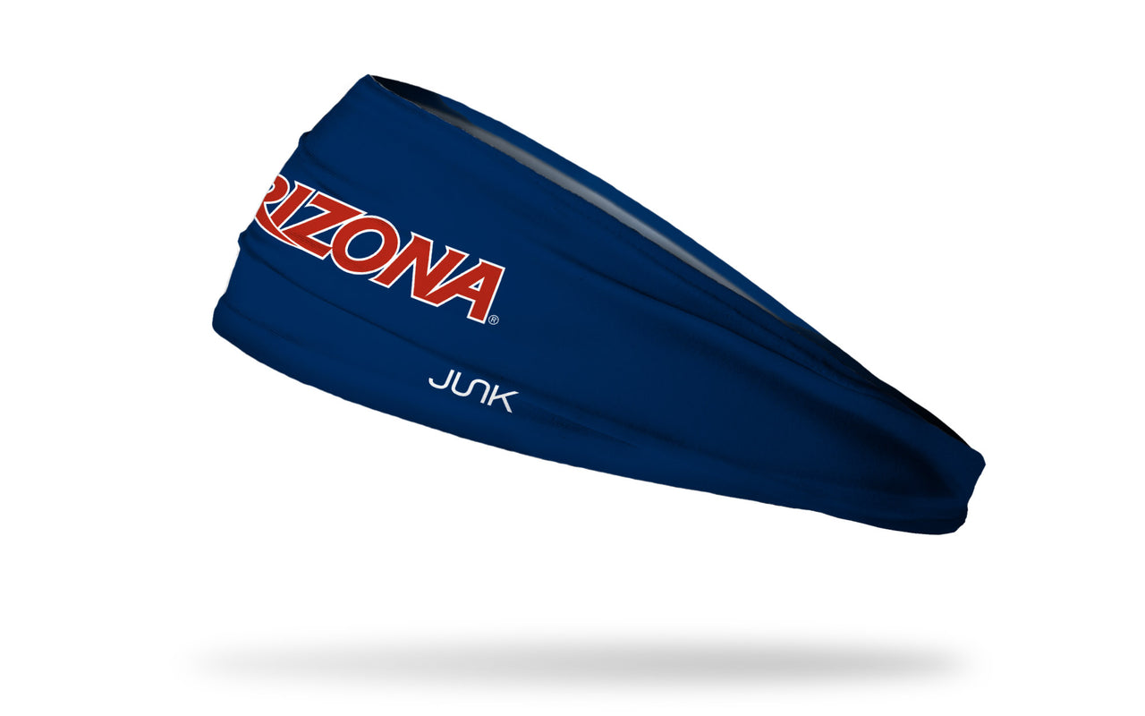 University of Arizona: Wordmark Navy Big Bang Lite Headband - View 1