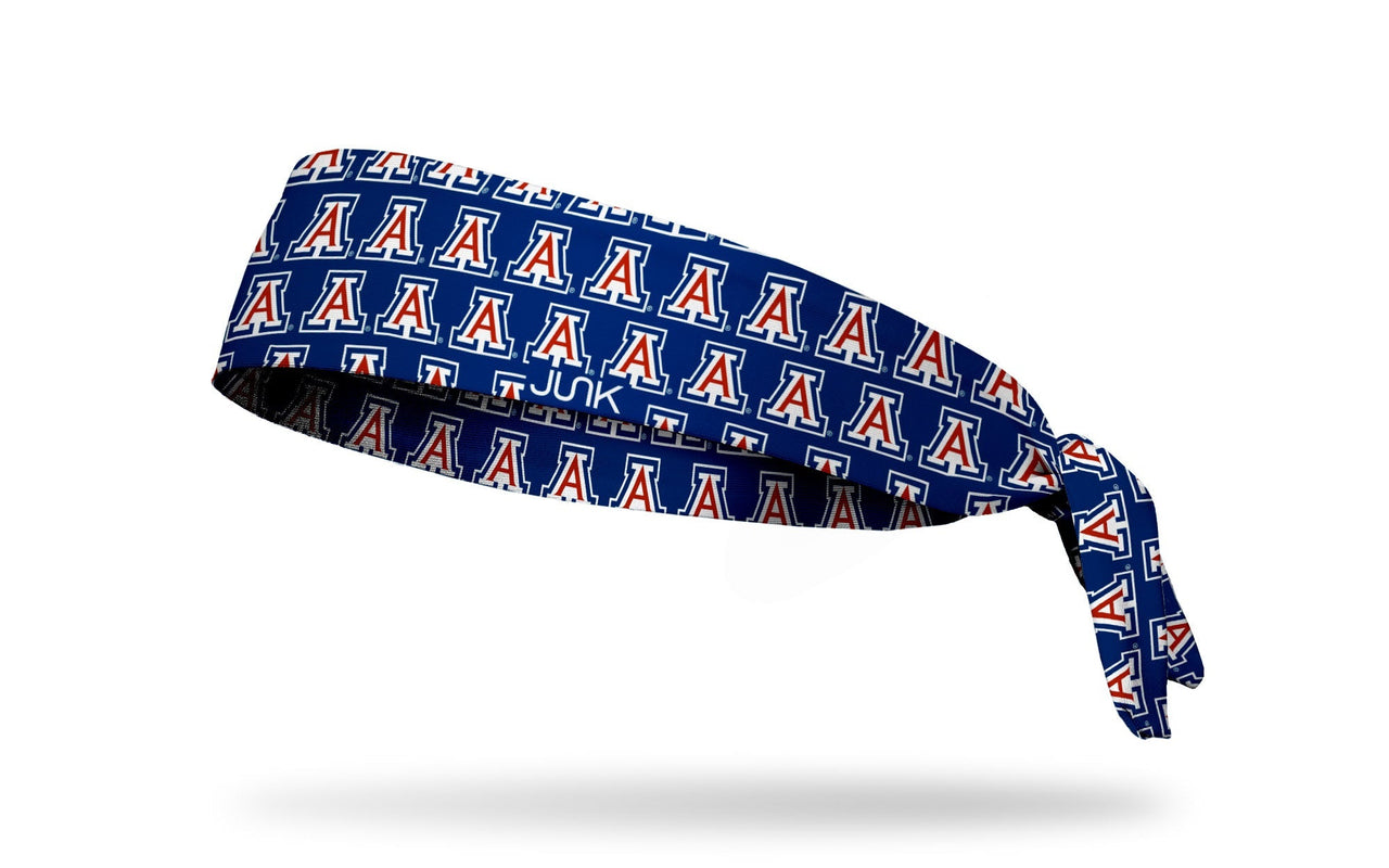 University of Arizona: Repeating Pattern Navy Flex Tie Headband - View 1