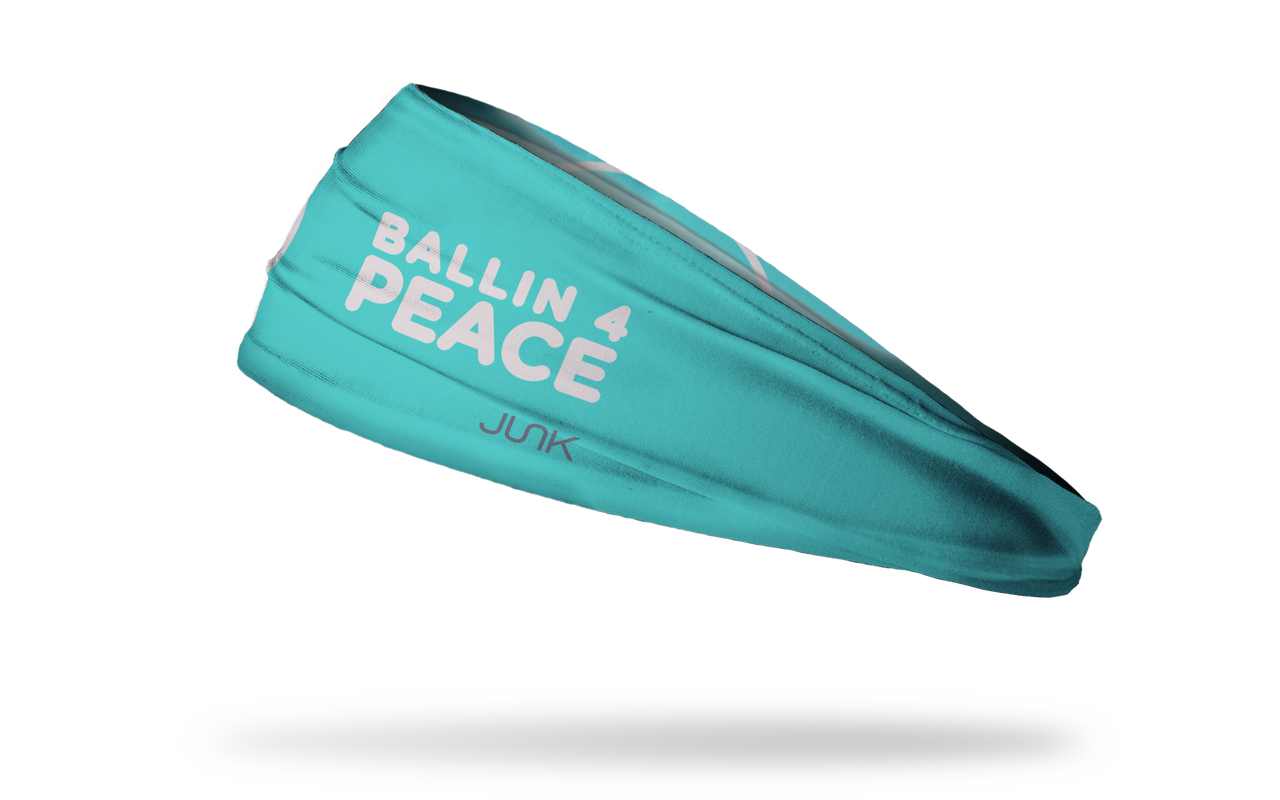 Ballin' 4 Peace: Aqua Headband - View 1
